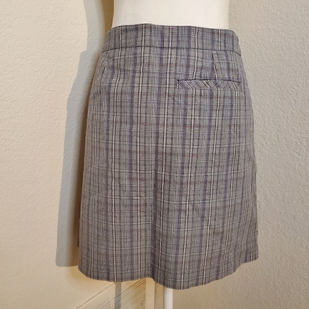 Cutter& Buck gray plaid skort 6 - Picture 2 of 10